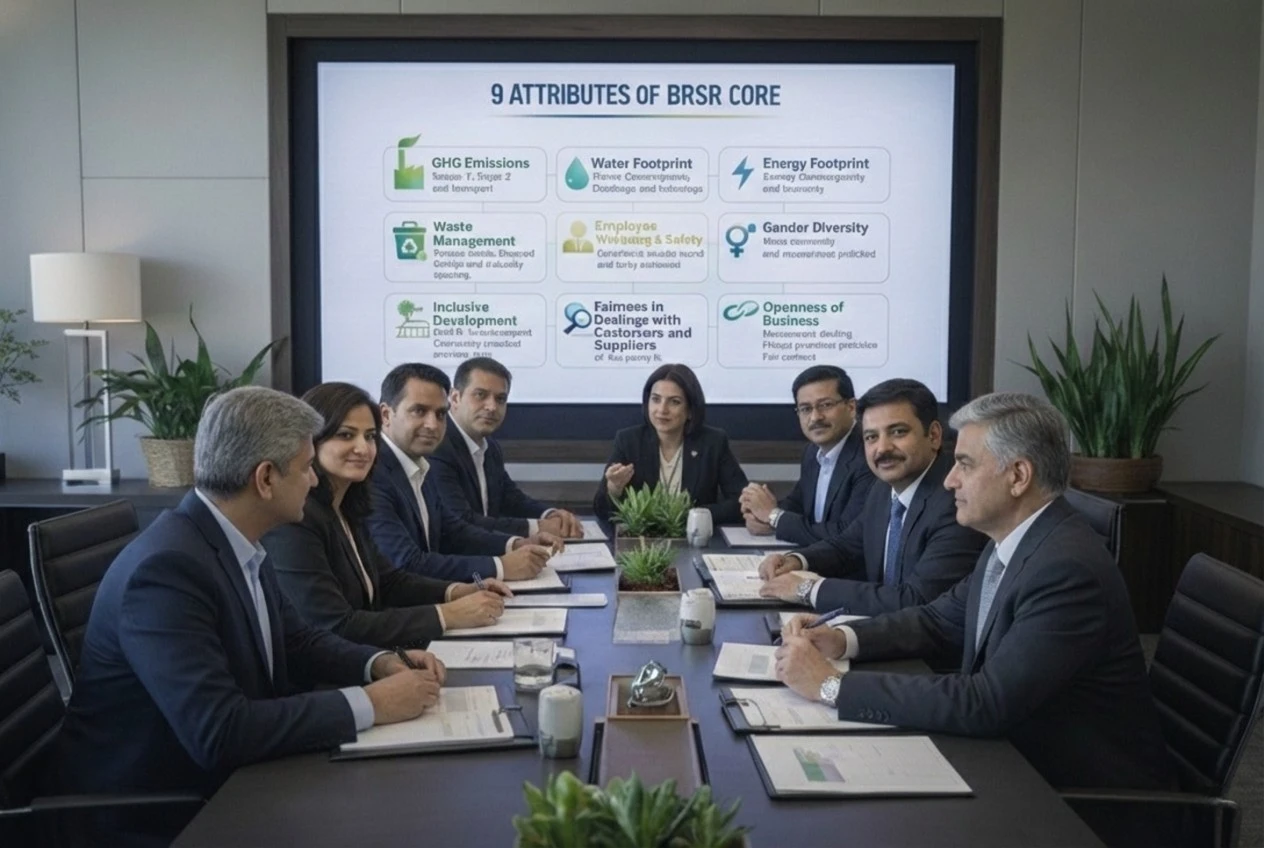 BRSR Core attributes overview presented to senior leadership